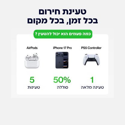 pumpUp Pro - המטען הנייד
